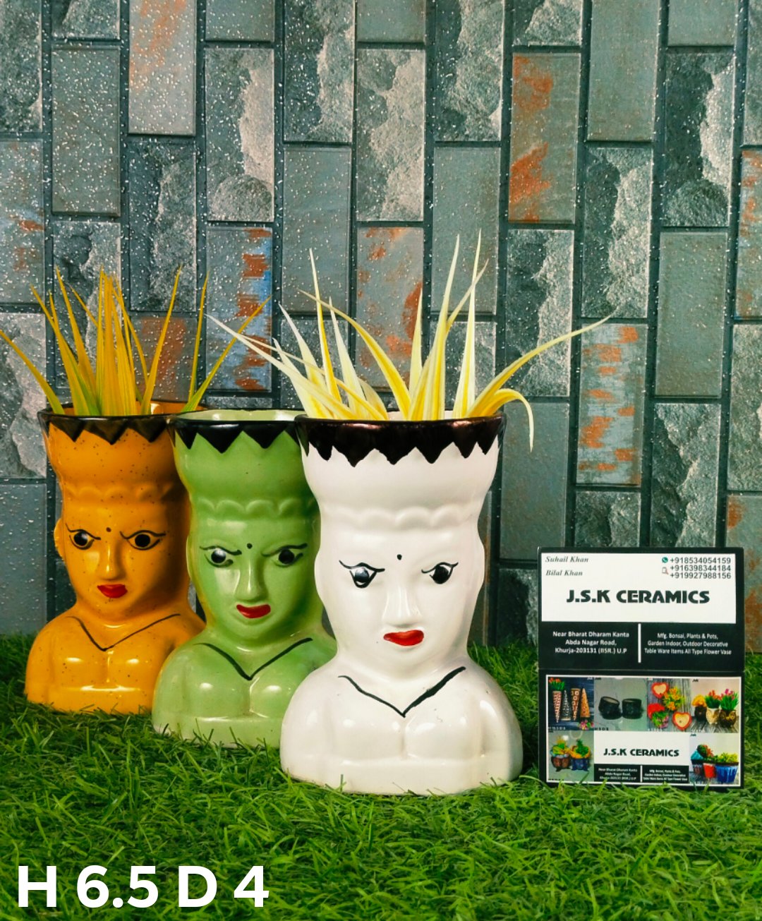 Collection of Ceramic Queen Pots For Planters in a gallery layout