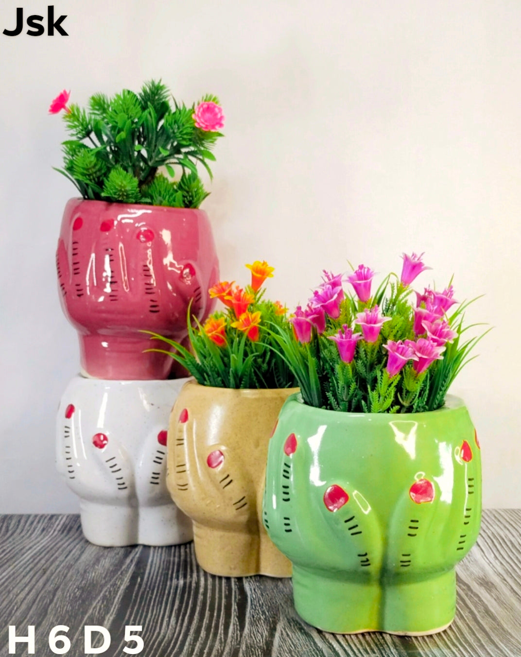 Collection of Ceramic Pots For Planters in a gallery layout