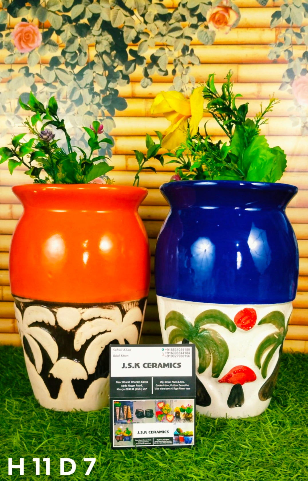 Ceramic Khajoor Pots For Planters