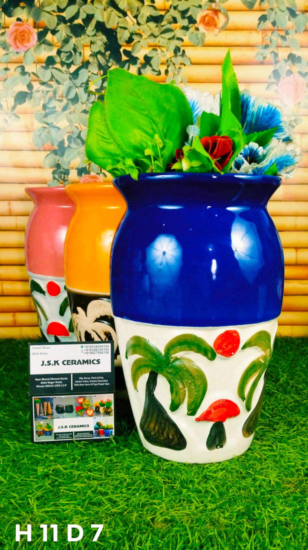 Ceramic Khajoor Pots For Planters