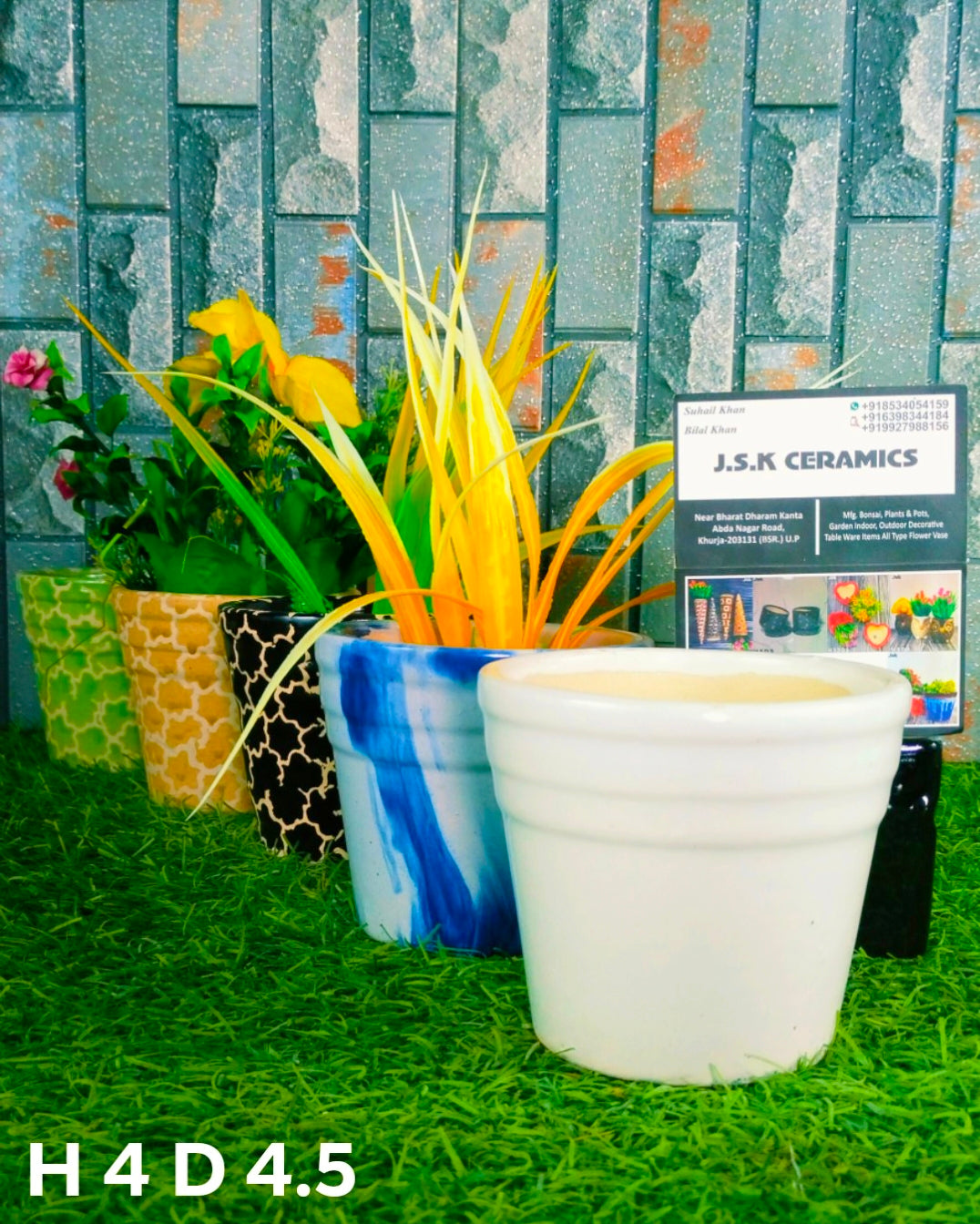 Ceramic Glass Pots For Planters