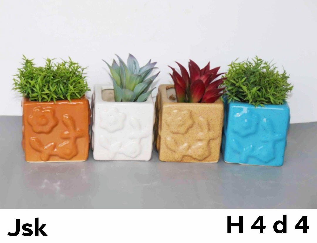 Collection of Ceramic Flower Box Pots For Planters in a gallery layout