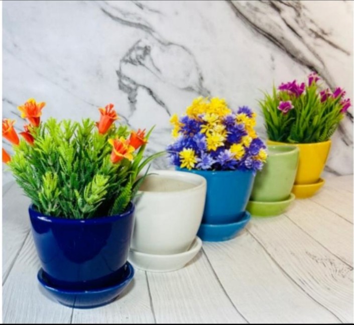 Ceramic Plate Pots For Planters