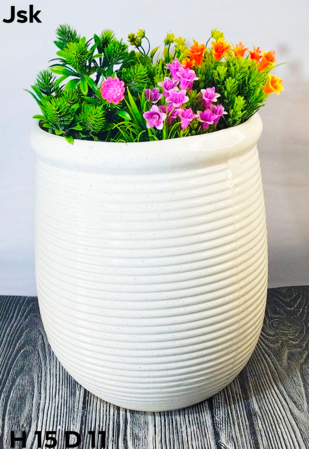 Ceramic Big Size White Pots