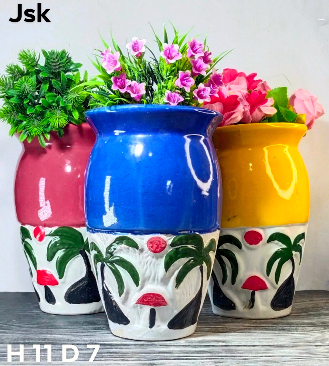 Ceramic Khajoor Pots For Planters