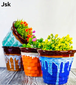 Collection of Ceramic Balti Pots in a gallery layout