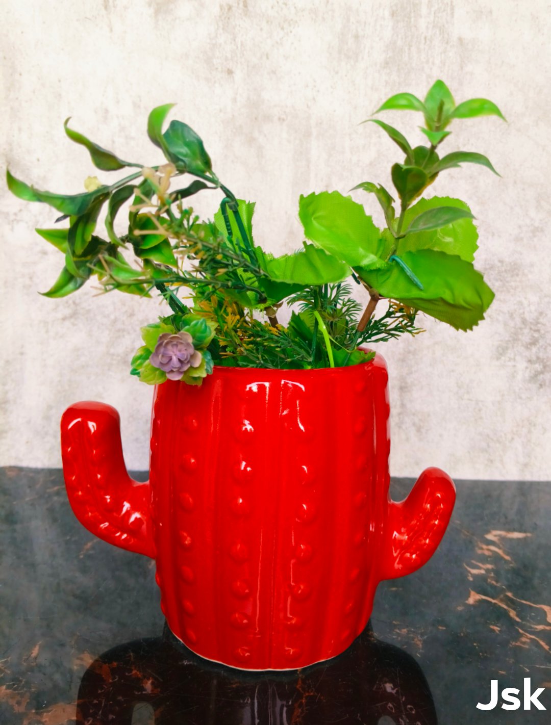 Collection of Ceramic Cactus Pots For Planters in a gallery layout