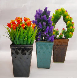 Collection of Ceramic Glass Type Pots in a gallery layout