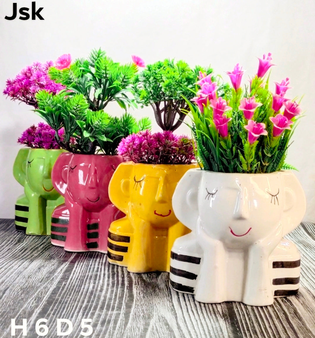 Ceramic Doll Pots For Planters